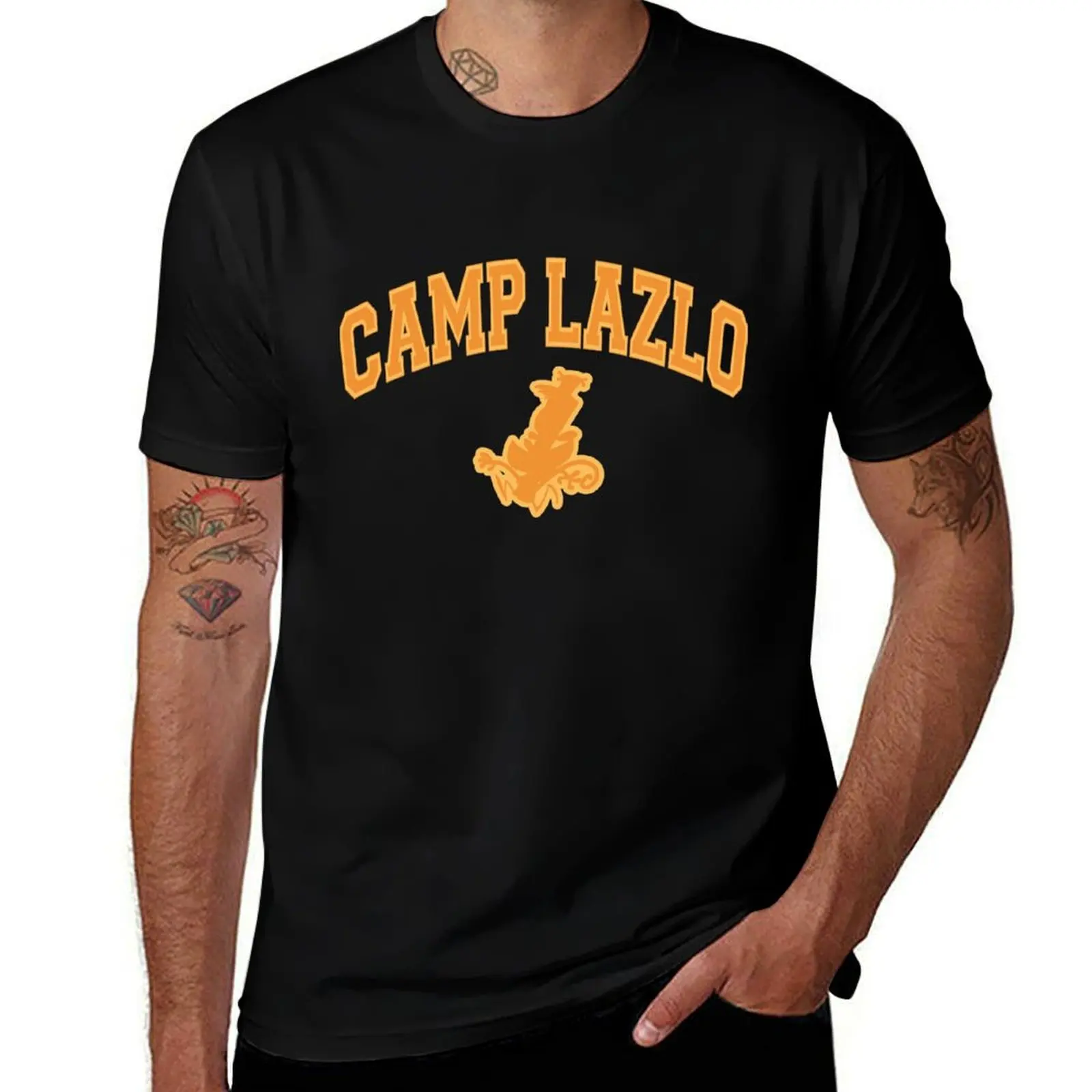 CAMP LAZLO COLLEGIATE DESIGN T-Shirt plus sizes vintage blanks oversized t shirt men 100℅ cotton