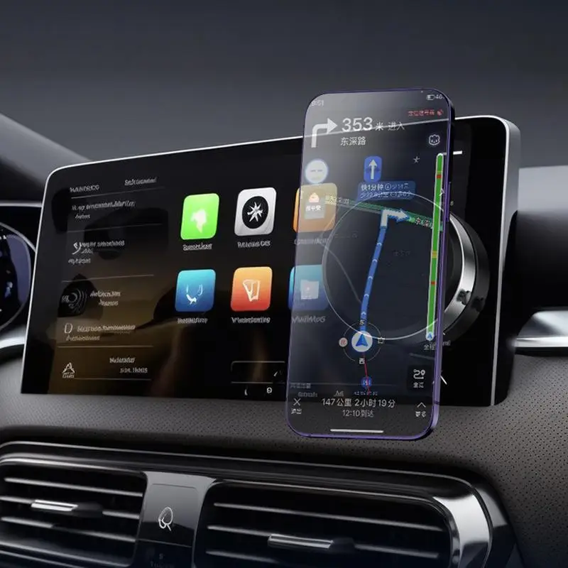 Support de téléphone sous vide magnétique double face, multifonctionnel, rotatif, aspiration de voiture