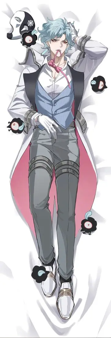 EDouble Sided Print Otaku Bedroom Decor Dottore Dakimakura Pillowcase Soft Long Hugging Body Cushion Cover