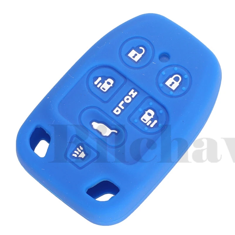 jingyuqin 6 Buttons Remote Car Key Case Silicone Cover Fob For HONDA ODYSSEY 2011 2012 2013 2014 Holder