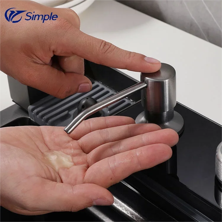 Large Single Slot Multifunction Sink Anti-Scratch LED Digital Display Waterfall Kitchen Sink With Cup Washer and soap dispenser