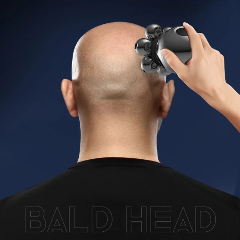 New Mens Electric Shaver 7Head Multifunctional Shaver Hair Clipper 5-in-1 LED Display Fully Washable Razor Ear Nose Hair Trimmer