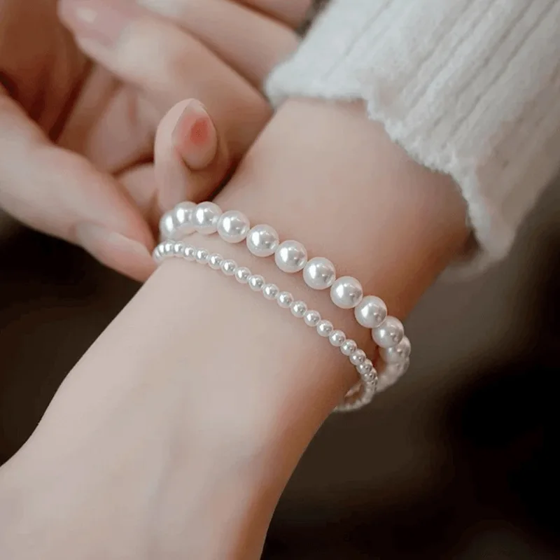 

pearl charm bracelet Women Party Wedding Korean Elegant Charm Bracelets for Girls Friendship Gifts Wholesale