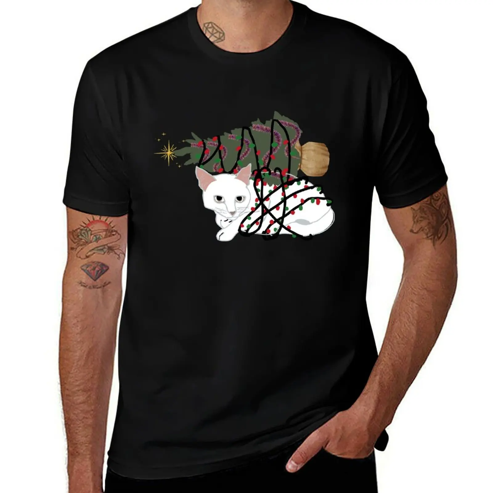 Let it Glow: Chaos Cat Chronicles T-Shirt Plus Size Non-Shrink T-Shirt