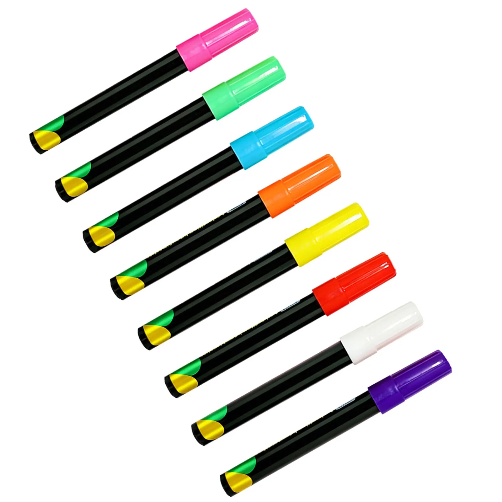 

8Pcs Premium Odorless Fluorescent Highlighter Pens Smooth Writing Vibrant Ink for Whiteboard Blackboard Glass Plastic Dry Erase