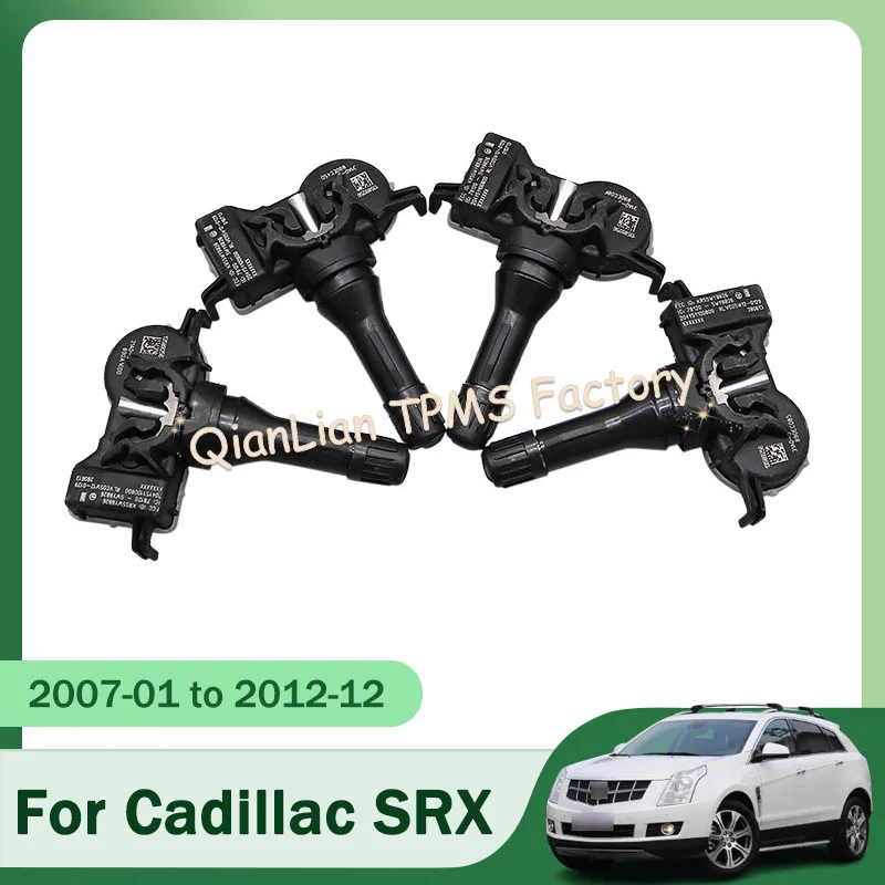4Stk 13589256   Reifendrucksensor für Cadillac SRX CTS XTS 433 MHz TPMS Reifendruckkontrollsystem