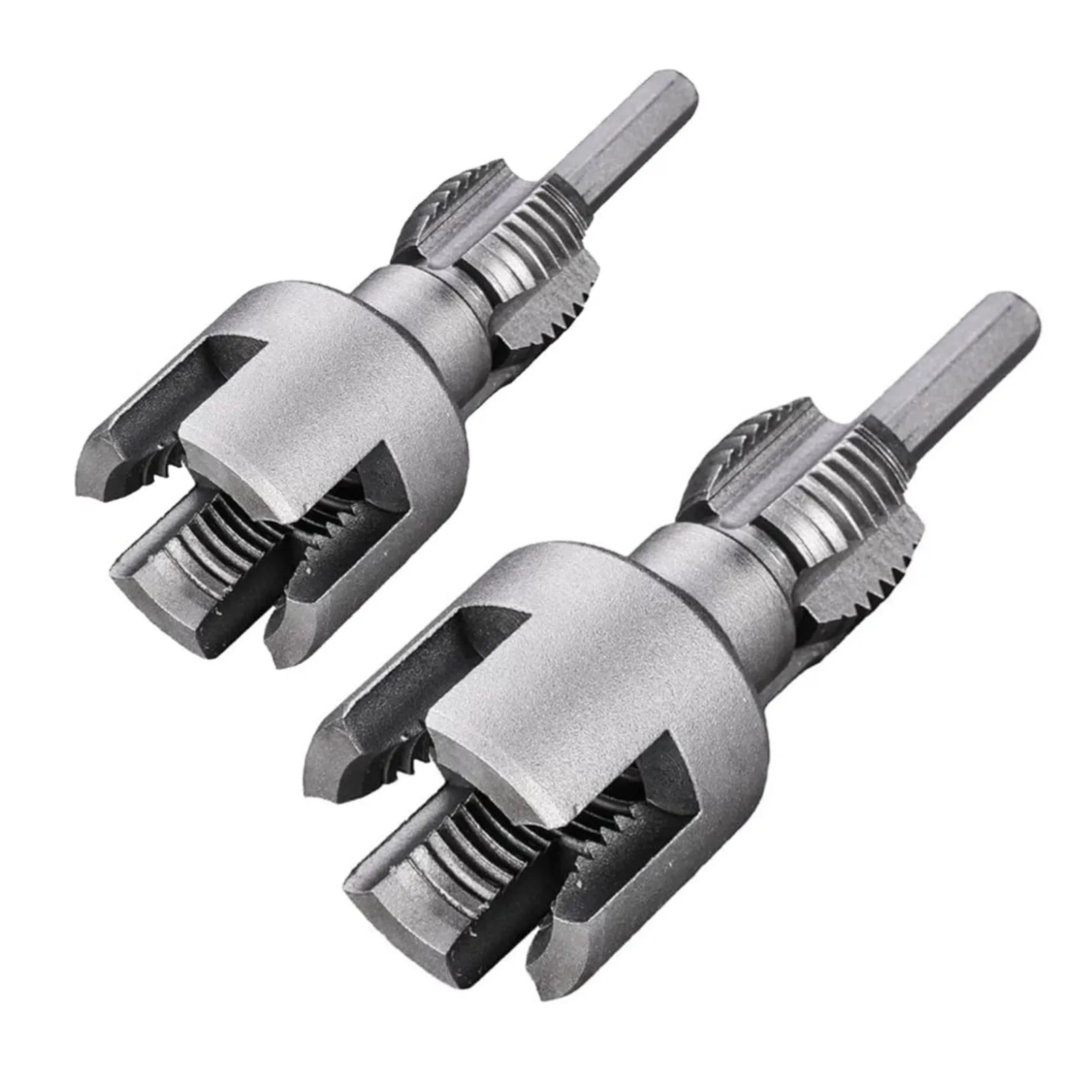 Pipe Threader Tool 2 in 1 Design  Steel Internal External Pipe Threading Tool  Hex Extension Rod for Home Repair