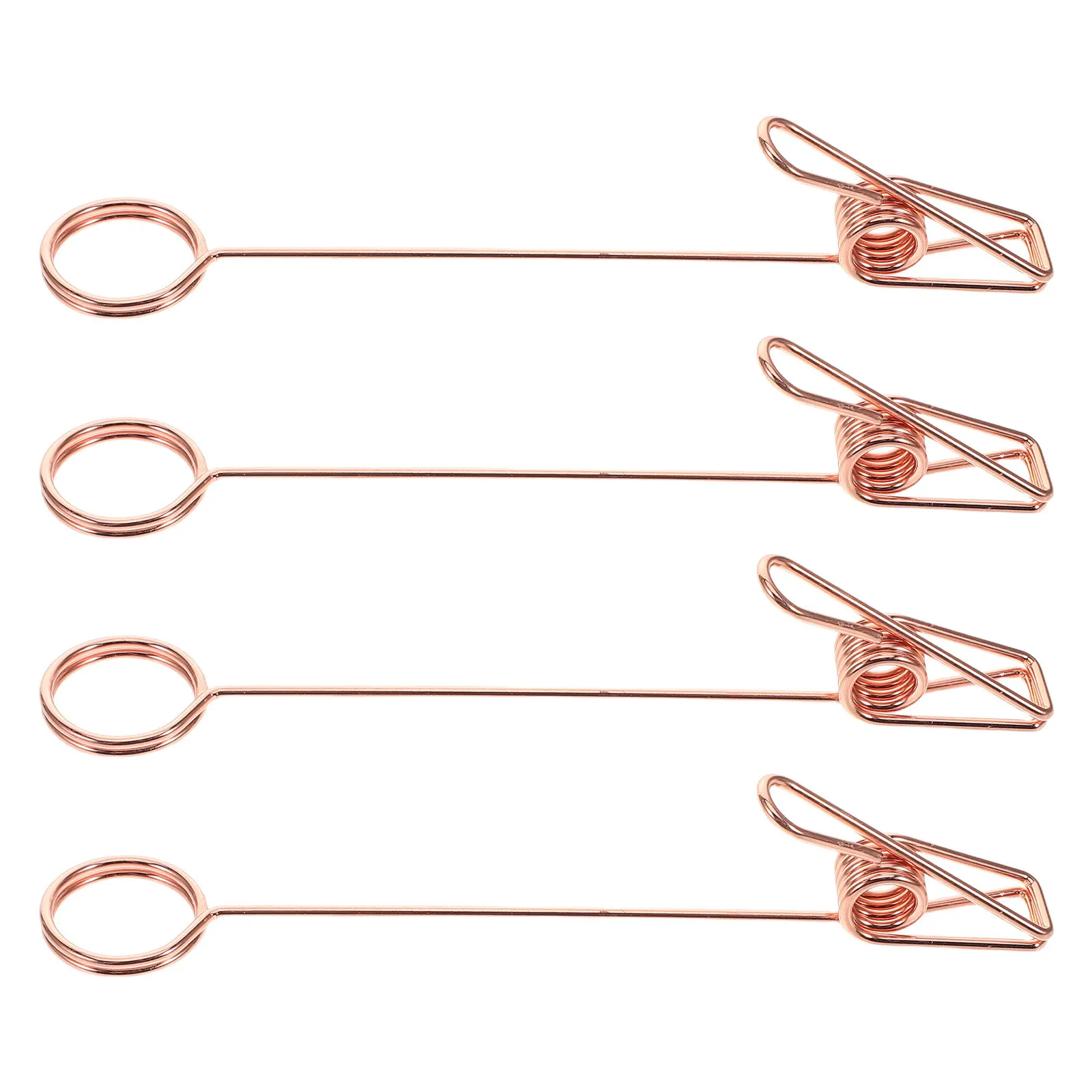 4Pcs Stylish Metal Double-Sided Clip Multi-Function Photo Card Memo Holder Desktop Decor Craft Office Stationery Display Clamp