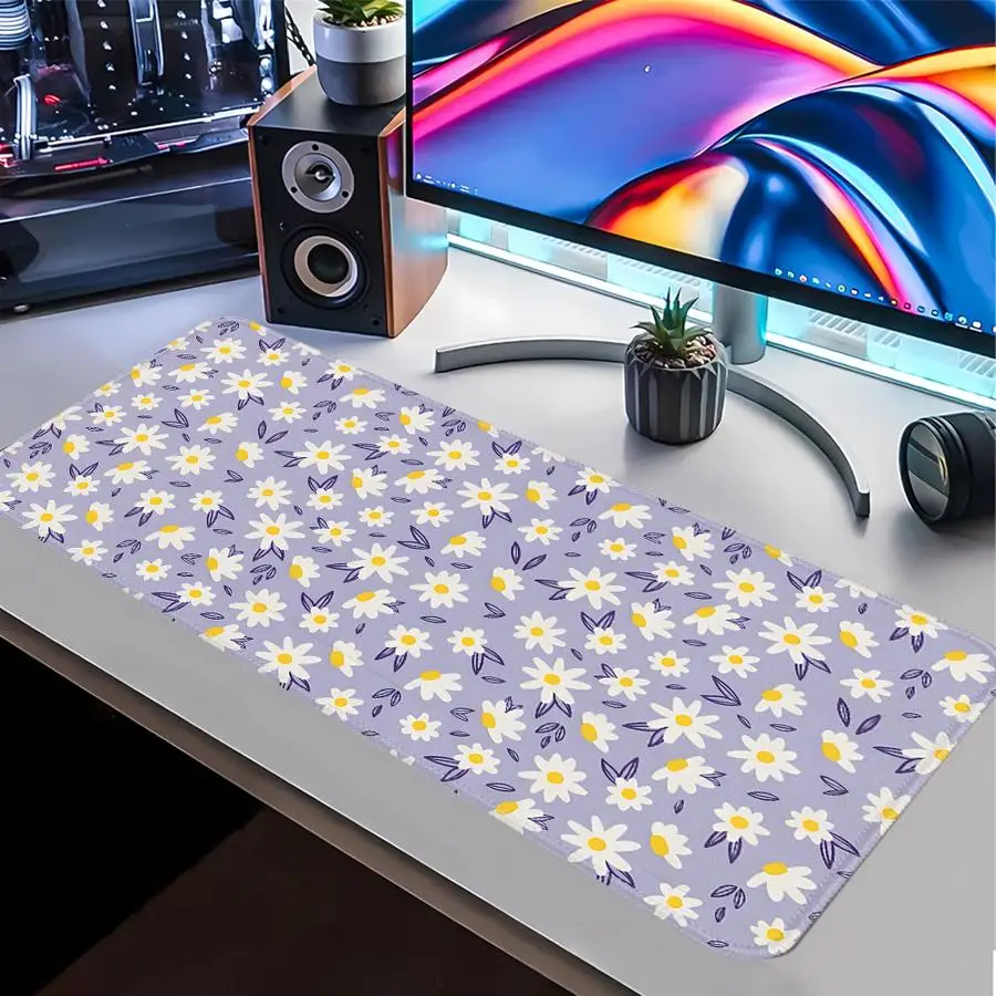 Simple Chrysanthemum rubber Mouse Pad Game Console Pad Computer Laptop Pad Desk accessories Keyboard Mouse Pad office Pad