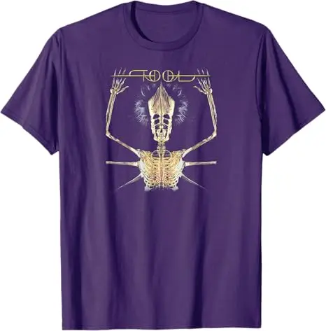 Skeleton Vintage Tool Shake Handyma Sarcastic Music Bands T-Shirt Y2k Rock Punk Graphic Tee Top Cool Hip Hop Streetwear Clothes