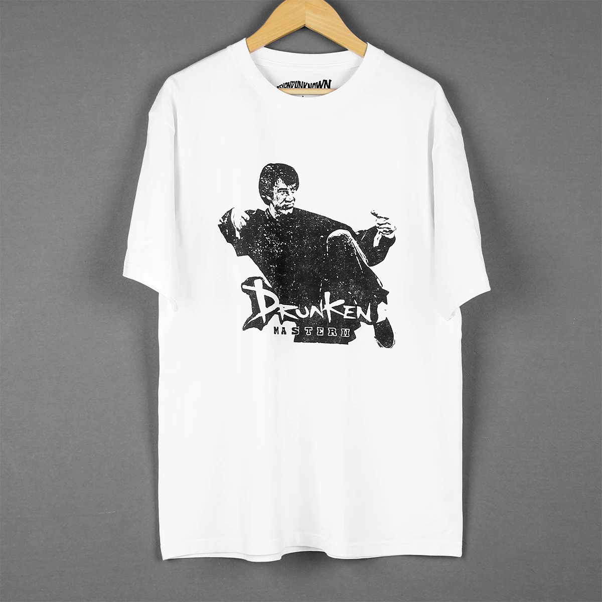 Drunken Master T-Shirt Jackie Chan Hong Kong Kung Fu Movie Film Yuen Woo Ping Snake in the Eagle's Shadow Project A Cotton Shirt