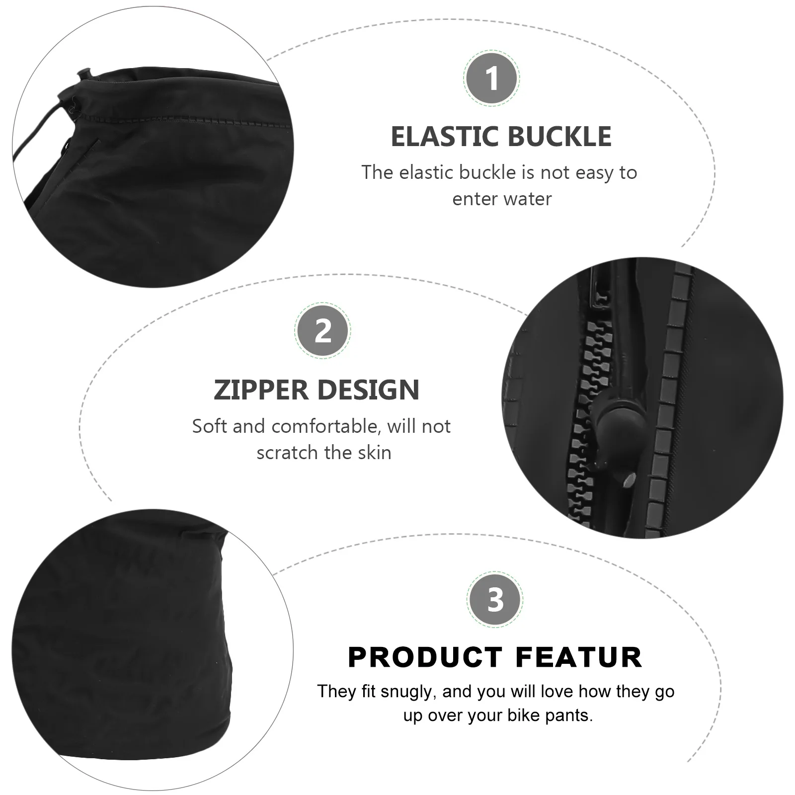 

Waterproof Covers Cycling Overshoes Winter Rainproof Black Reusable Men Durable NonSlip Outdoor Bike Pants Fit Elastic Leg Types