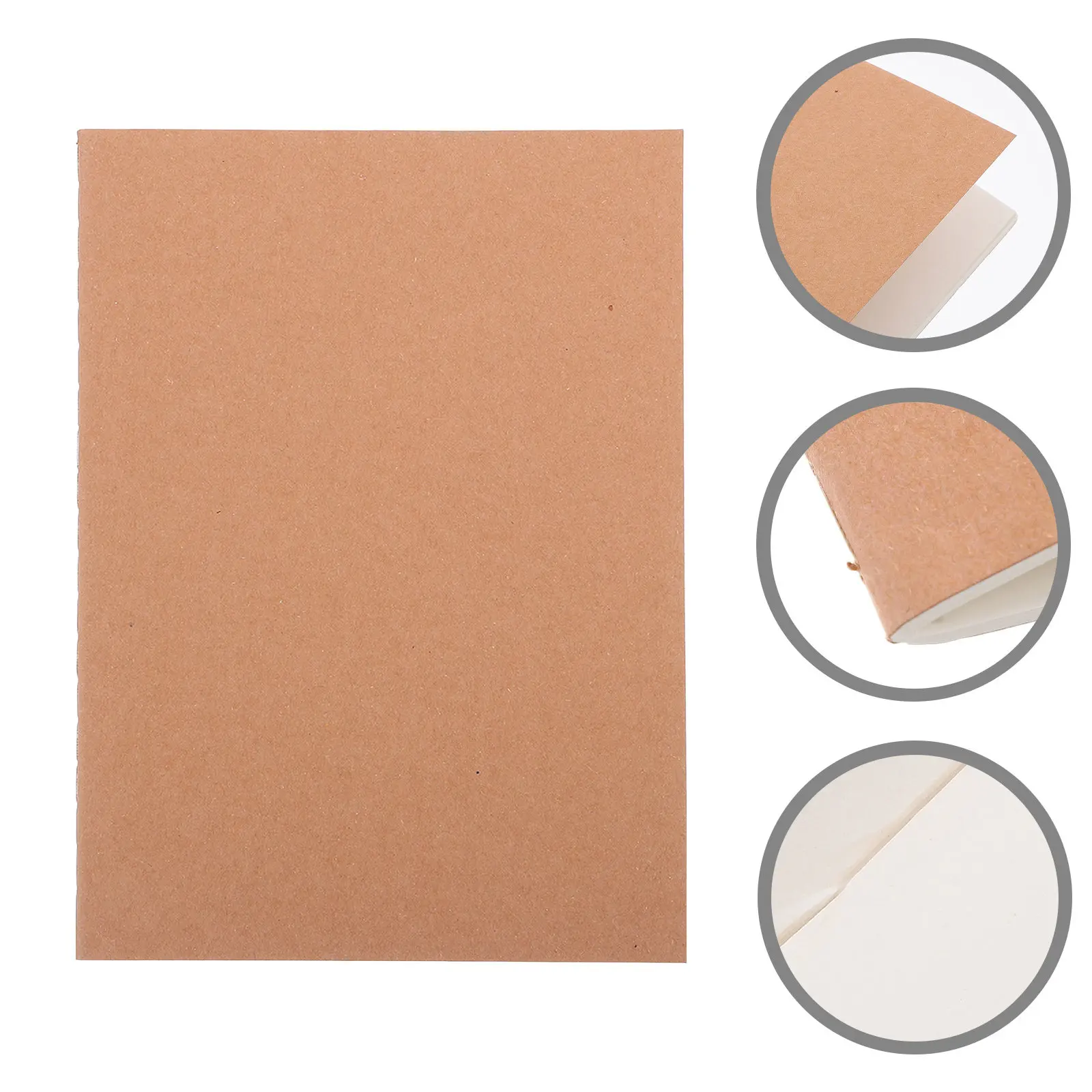 20Pcs Kraft Paper Notebook Bulk Blank Sketch Journal Notepads for School Students Office Recycled Paper Writing Drawing
