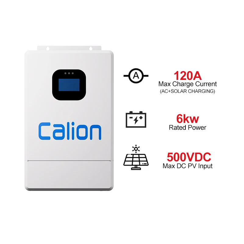 

48V 6000W Solar Hybrid Inverter With MPPT 220V 230V Off Grid Pure Sine Wave Inverter Home Solar System