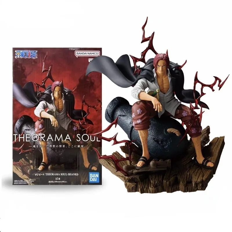 Bandai Banpresto Official Anime One Piece THEORAMA SOUL Shanks PVC Action Figure Model Collectible Toy Home Decorations