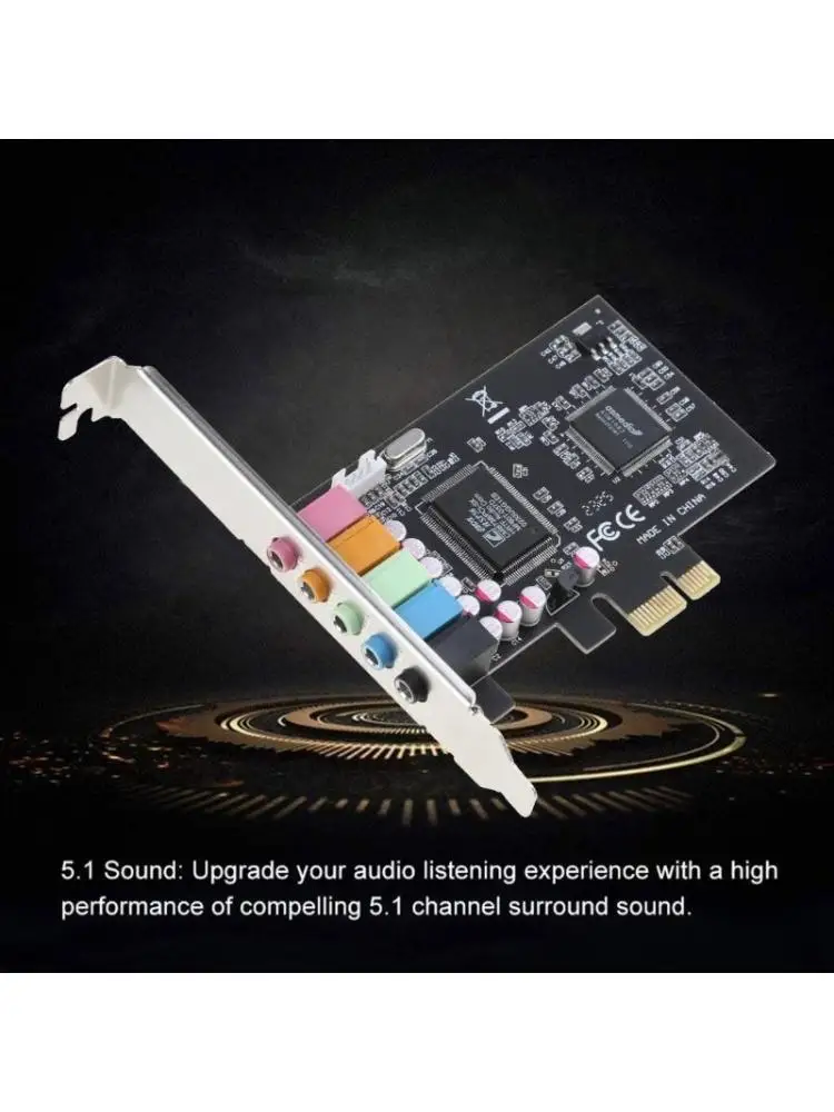 3D Stereo PCI-e Card 32/64 Bit PCI for Express Sound Card CMI8738 Chip