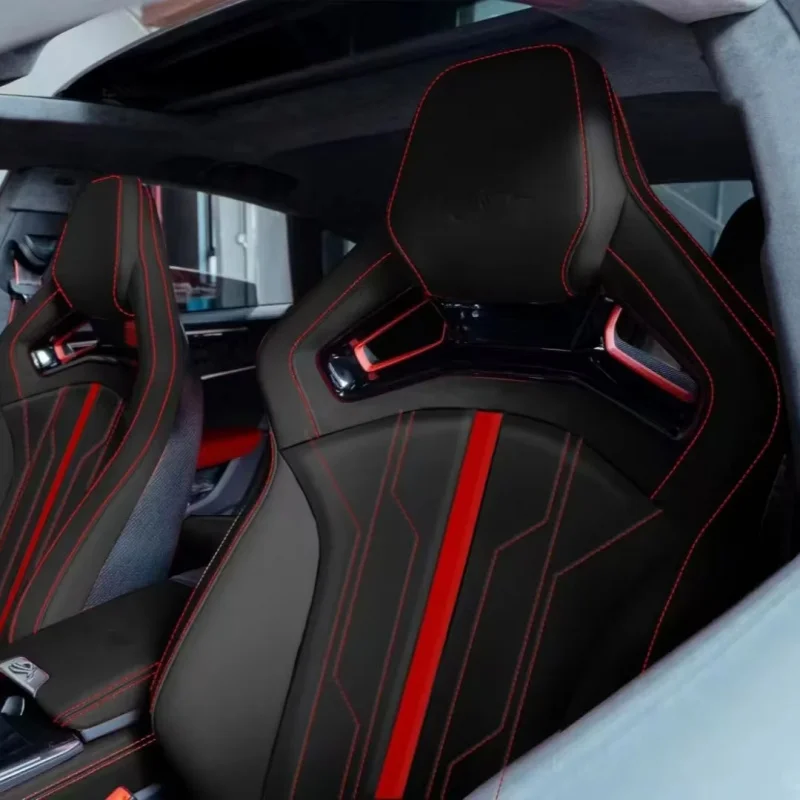 

Fits Audi A3 A4 A5 A6 A7 A8 Q3 Q5 Q7, Carbon Fiber Racing Bucket Seats, RS Style Car Accessories with Custom Leather Design