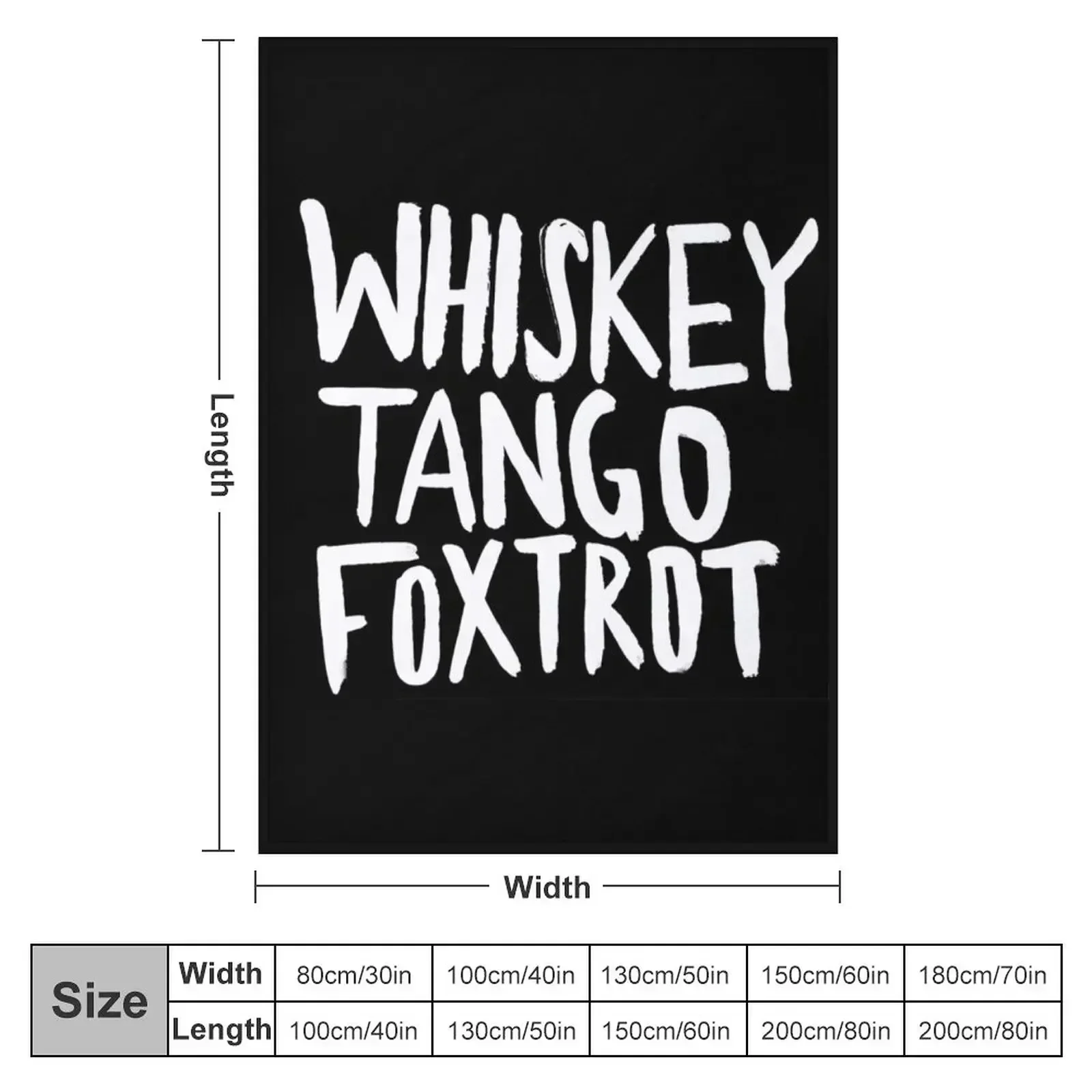 WTF x Whiskey Tango Foxtrot Throw Blanket Giant Sofa bed plaid Sofa blankets ands Blankets