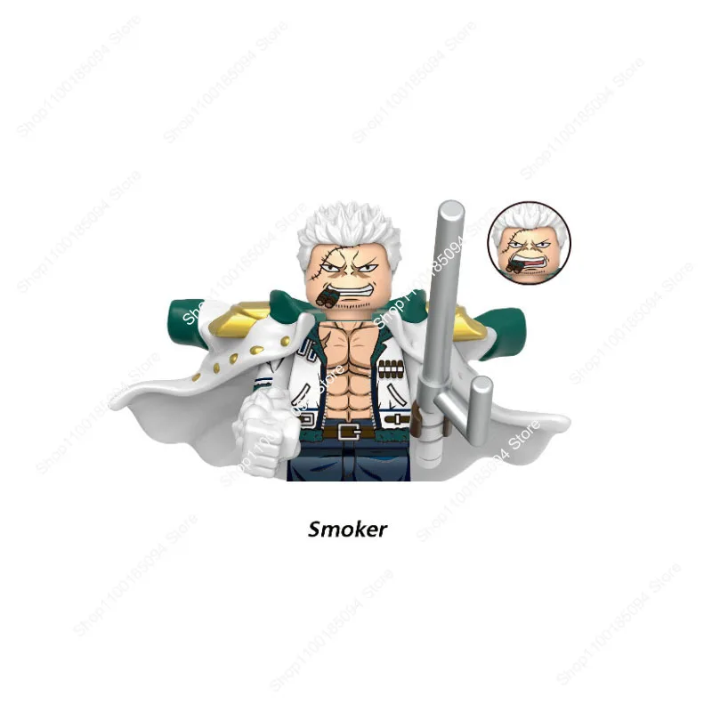 ألعاب ساخنة مكعبات بناء جديدة قطعة واحدة Gol D Roger Sanji Smoker Usopp Roronoa Zoro Nico Robin Nami Minis دمية شخصيات كرتونية ألعاب