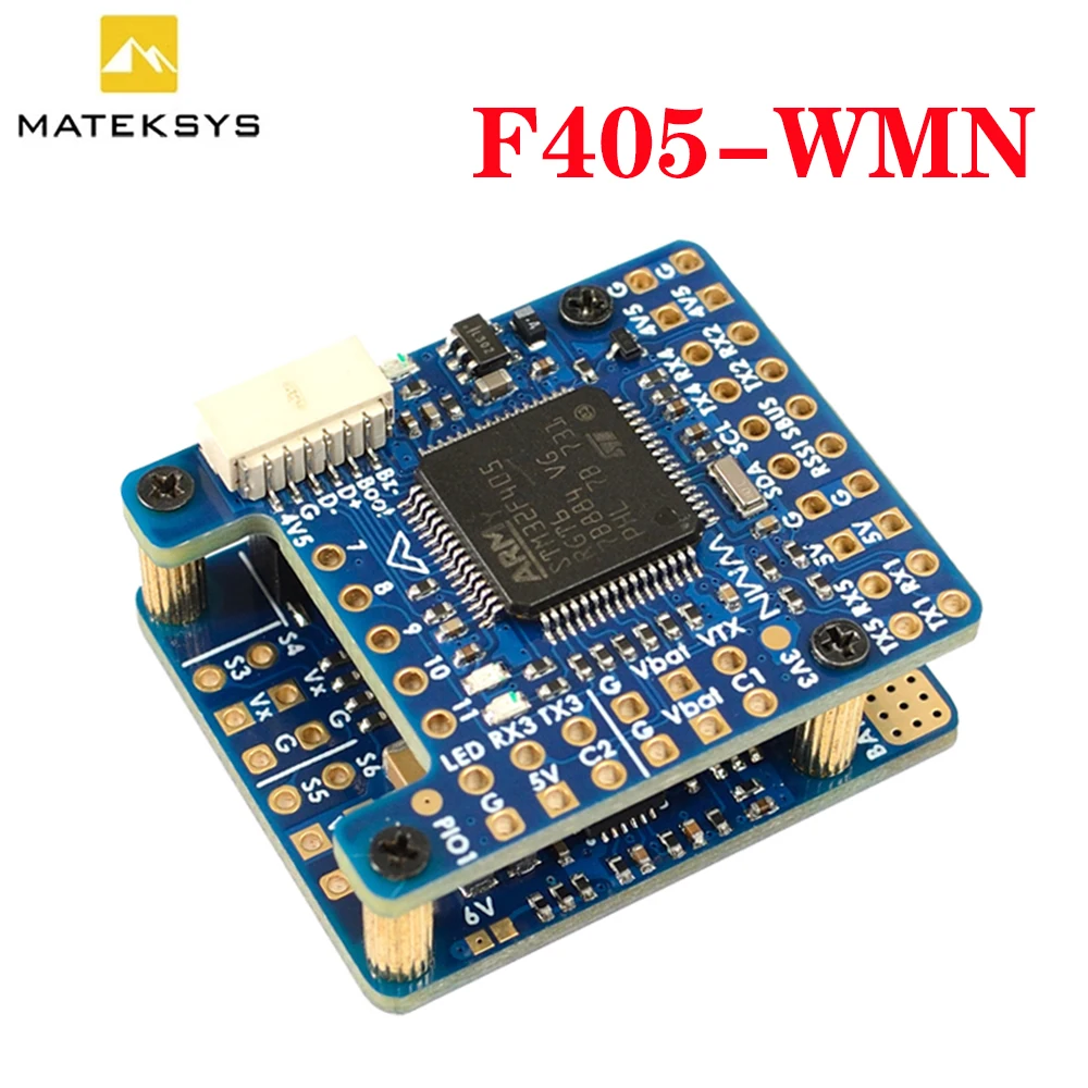 

MATEK F405-WMN F405 Flight Controller W/ Baro OSD Blackbox 132A Current Sense 2-6S LIPO 22X22mm for RC FPV Multirotor Airplanes