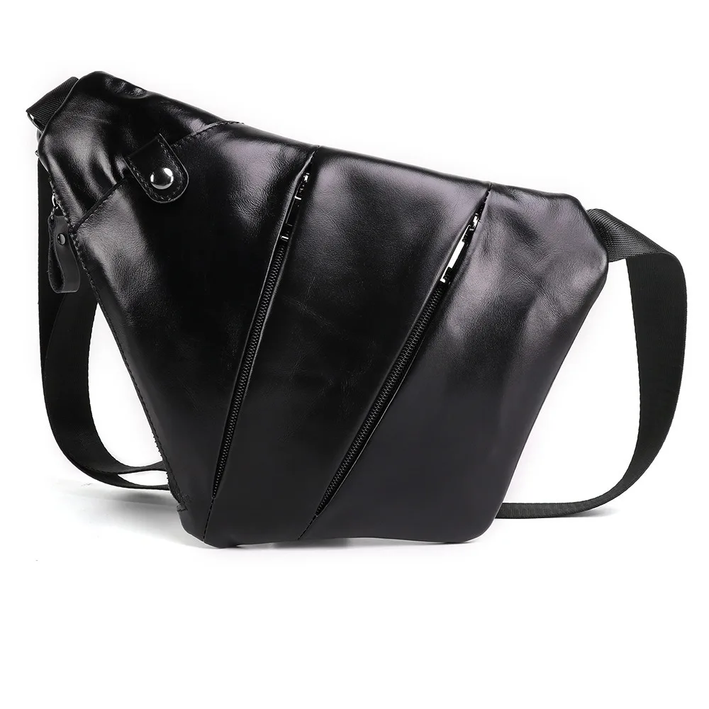 حقيبة كتف رجالية كلاسيكية ذات سعة كبيرة من الجلد الفاخر متعددة الاستخدامات وبسيطة ومتعددة الوظائف وقابلة للتعديل