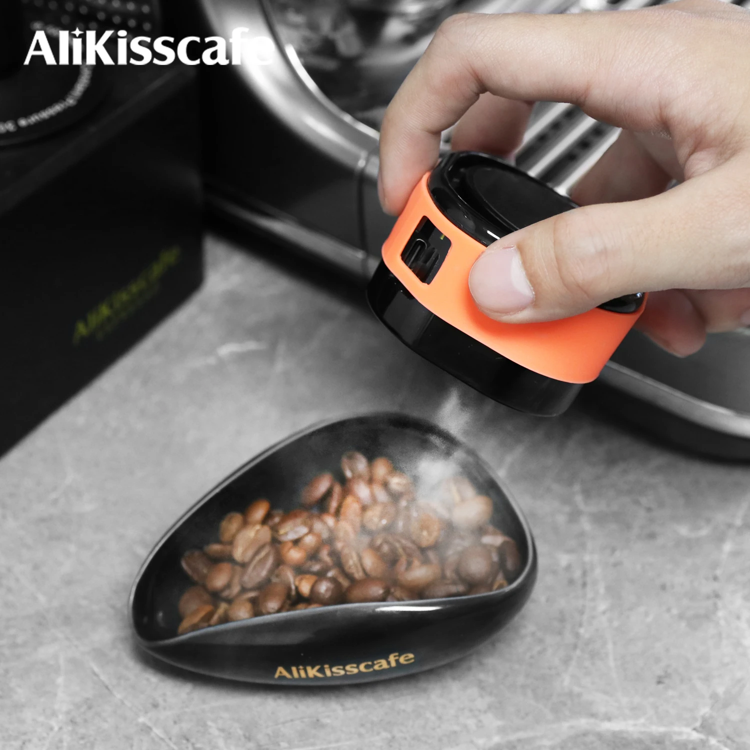 Coffee Bean Spray Tray Bean Dosing Cup Sprayer Electric Atomizer Anti-Static Bottle Grinding Barista Tools Espresso Accessories image 5