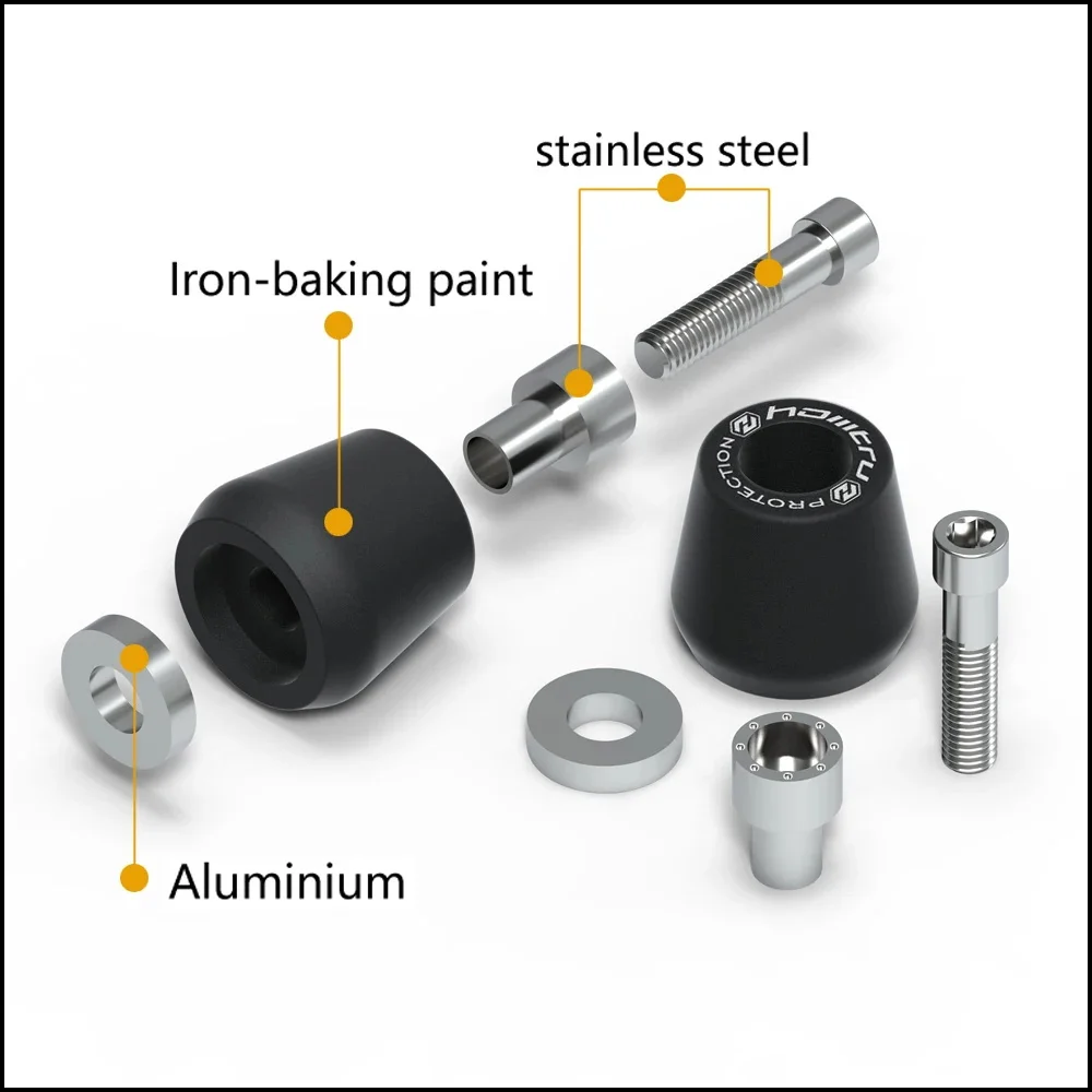 Motorcycle Handlebar End Plugs Caps Weights Anti‑Vibration Crash Sliders For MV Agusta F3 675 675RC / F3 800 800RC 2012-2021