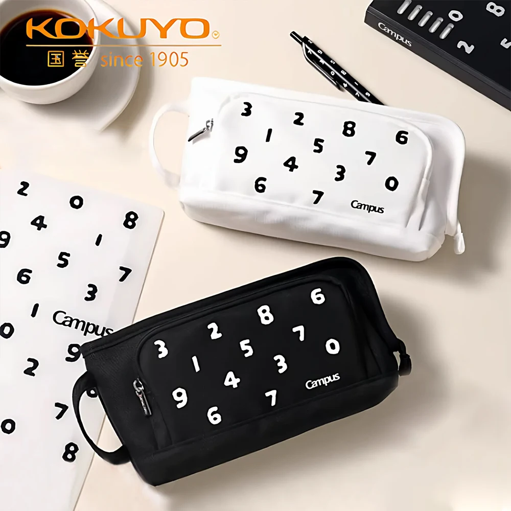Japan Kokuyo Pencil Case Large Capacity Pen Bag Classification Storage Multifunctional Vertical Stationery School Supplies