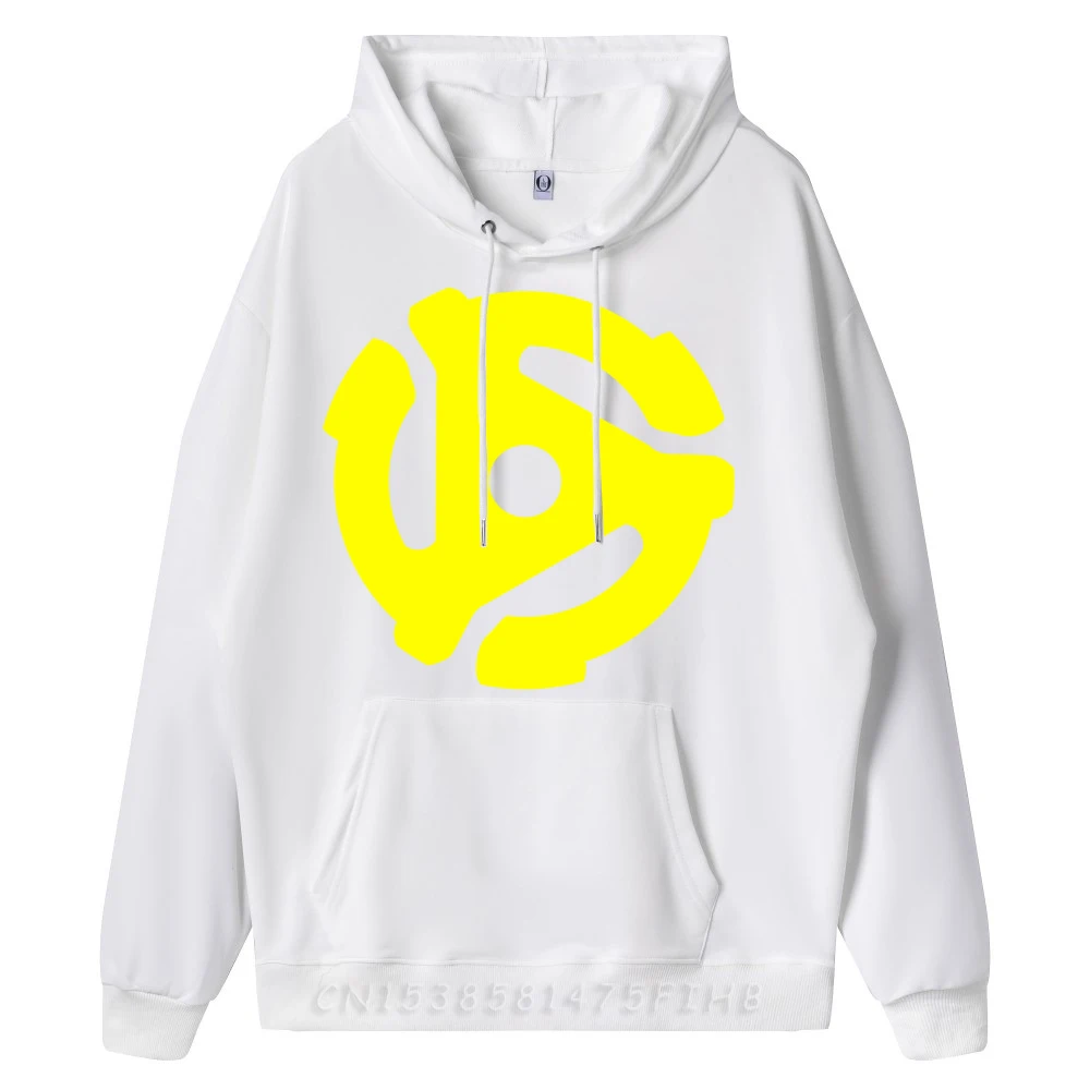 45 RPM Adapter Vinyl Music Authentic Sounds Pink Graphic Tees New In Hoodies & Sweatshirts Long Sleeve Men's Shirts Print