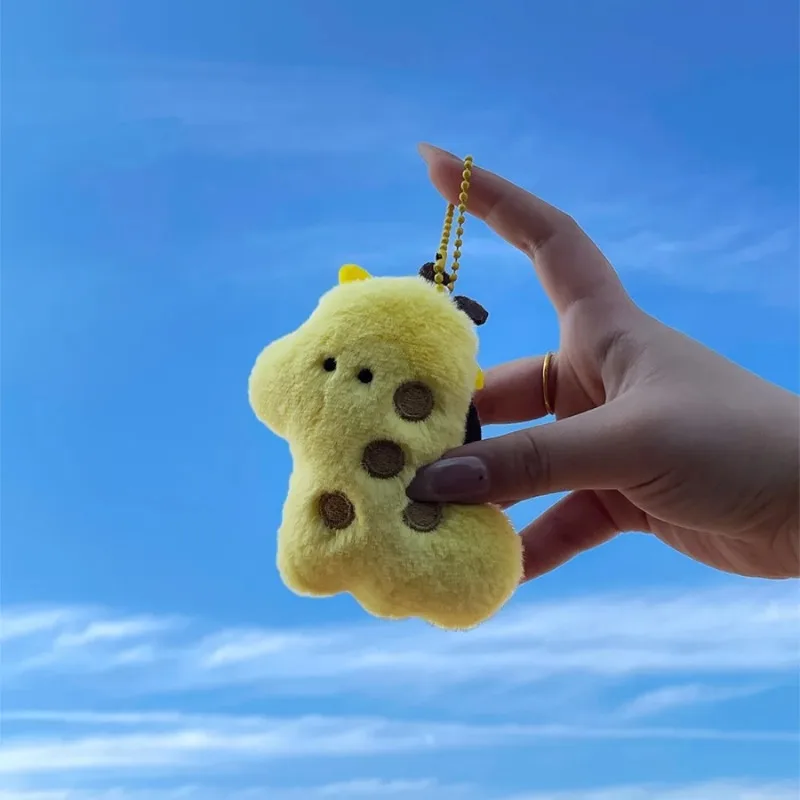 Mini porte-clés en peluche, jouets animaux, poupée en peluche douce, pendentif, décoration de sac à dos en peluche, breloques de sac de dessin animé, cadeau pour enfants