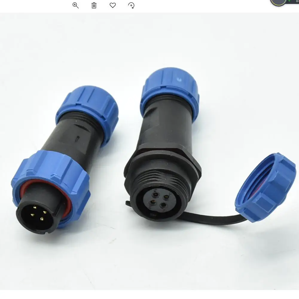 SP1310/4P matching SP1311/S4 aviation plug plastic waterproof connector butt joint Electronic Accessories & Supplies