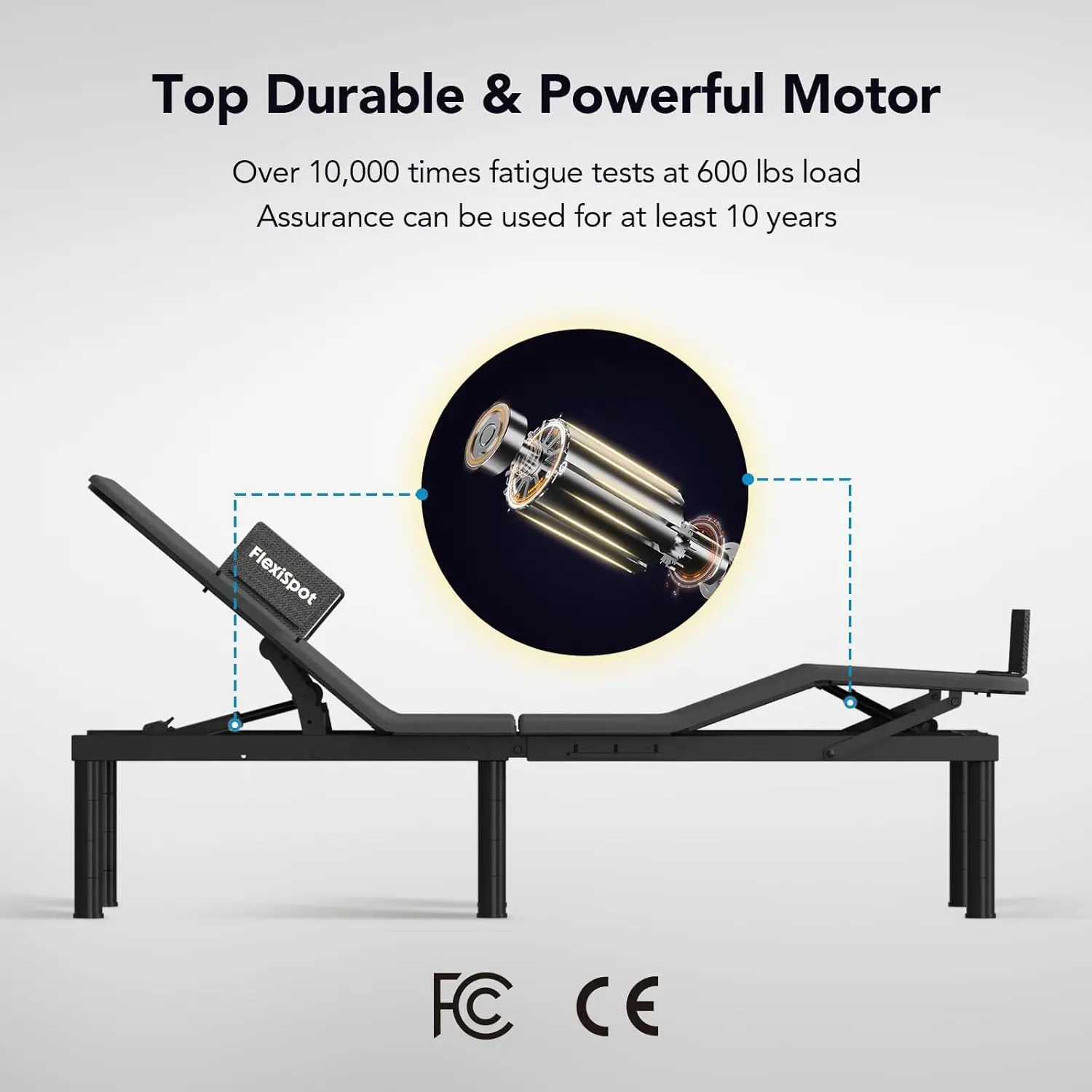 قاعدة إطار سرير قابلة للتعديل S3، Twin XL، لاسلكي، تجميع سريع لمدة 5 دقائق، تصفية صفر، انعدام الجاذبية، الهمس هادئ متين M