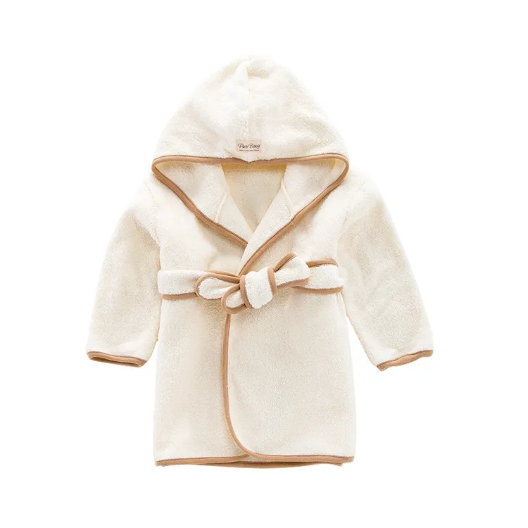 robe baby Kids bathrobe,fleece hooded kids bath robe baby