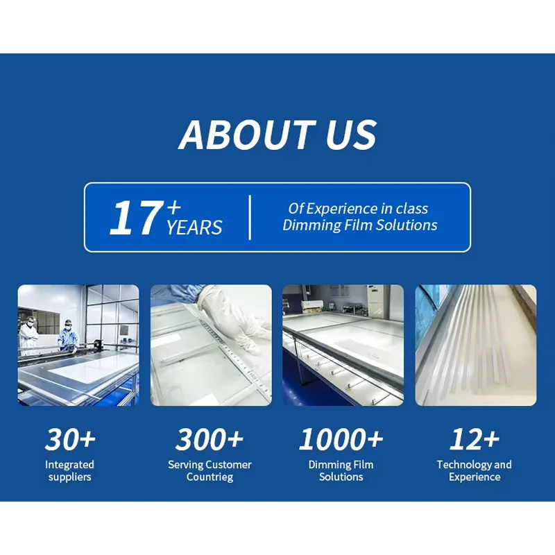 Administration Building PDLC Smart Film Intelligent Dimming Safety Heat-Resistant PDLC Film