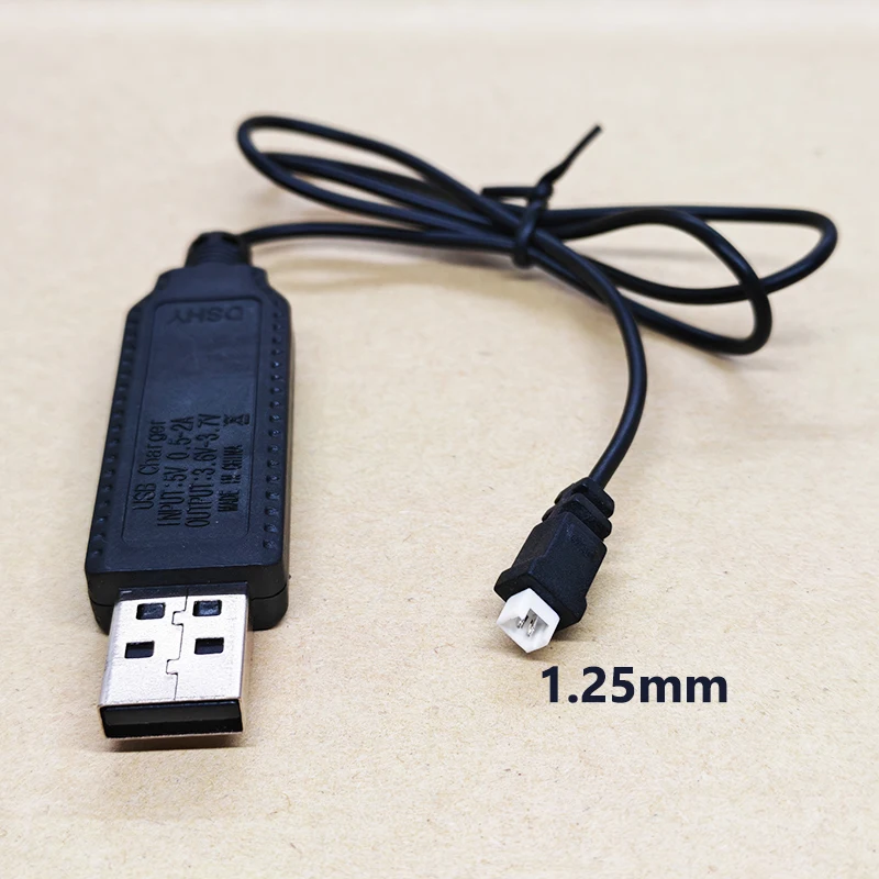 1/2PCS 3.7V/7.4V USB Charger Cable For RC Toys SM/JST/XH2.54 Connector Li-ion Battery Charging Cord for Remote Control Car