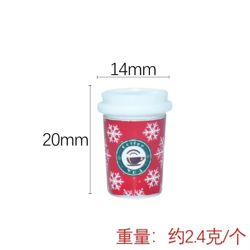 10pcs Mini Resin Coffee Cups Miniatures, Doll Food Props Accessories, Micro Landscape DIY Craft Decoration
