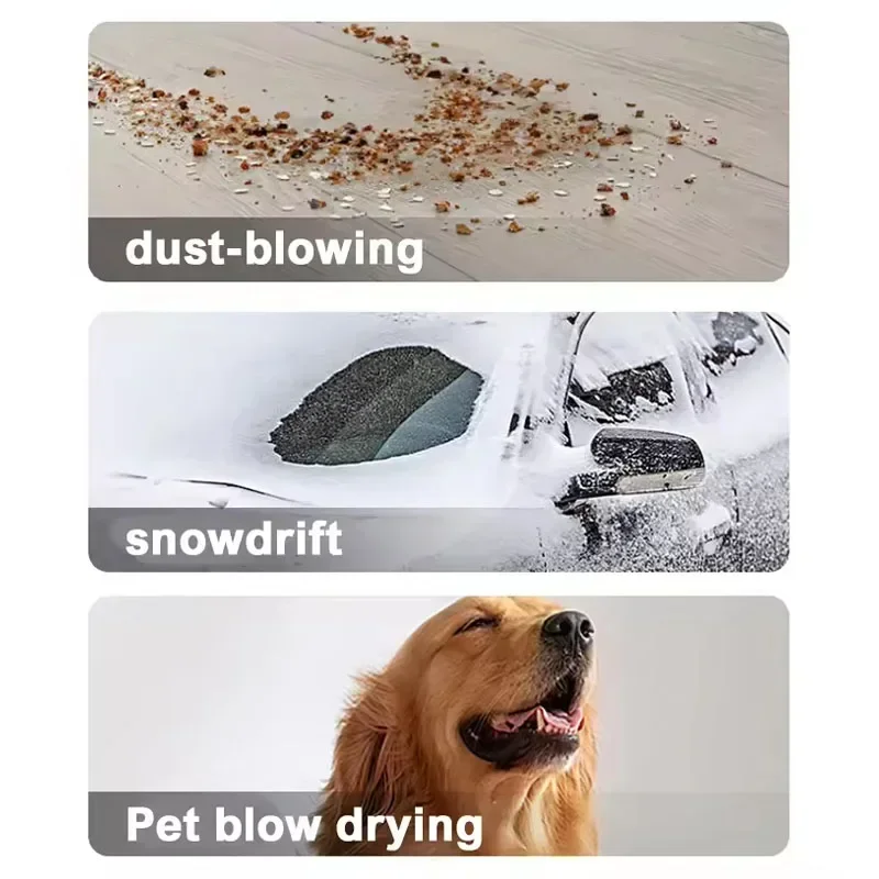 Souffleurs Turbo électriques à batterie 18V, 33000 tr/min, ventilateur d'air sans balais, ventilateur violent portatif, plumeau d'air, sèche-cheveux de voiture, outil électrique