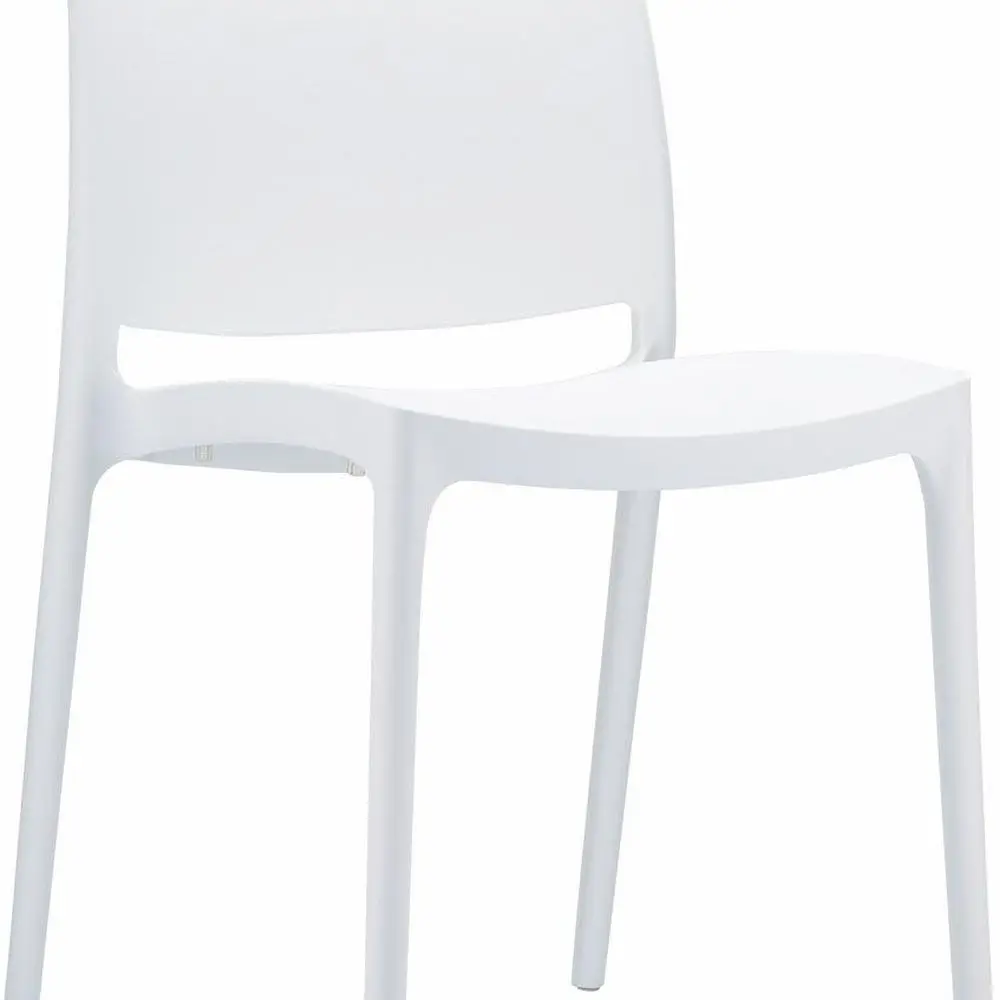 

Обеденный стул для патио белого цвета (набор из 2 шт.)