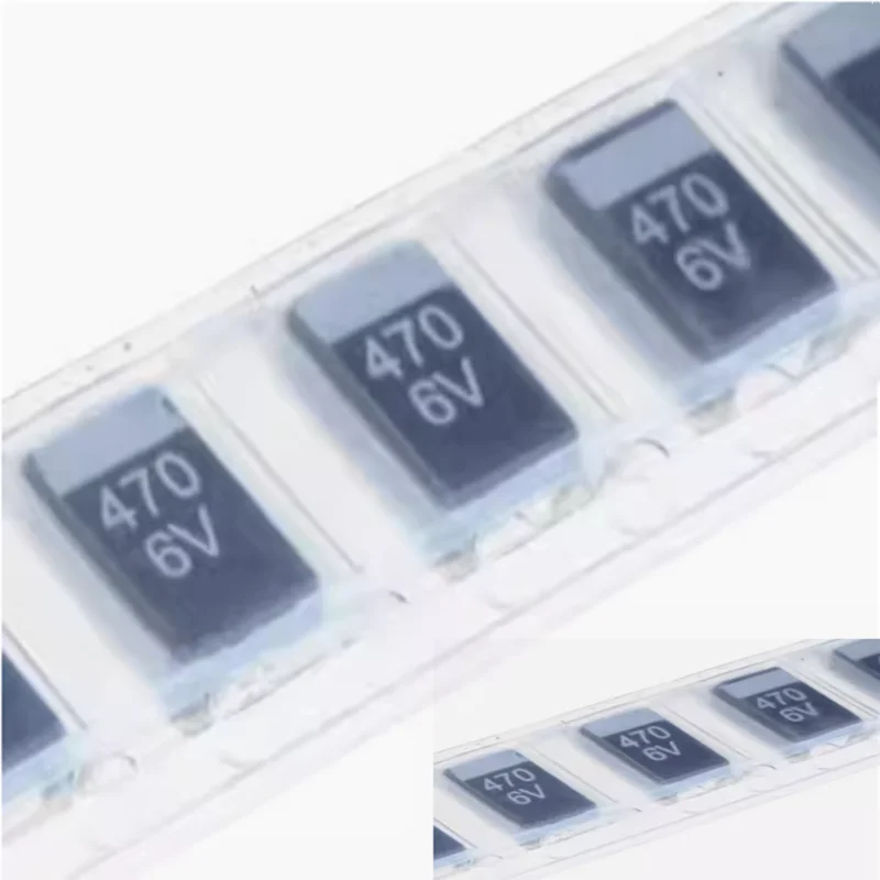 الأصلي 20 قطعة 6.3V470UF 477 470 فائق التوهج 6V D7343 التنتالوم مكثف
