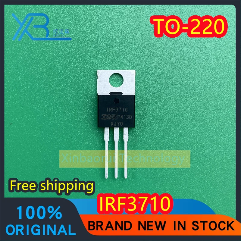 

(10/50pieces) IRF3710PBF IRF3710 100V 57A N-channel MOSFET field effect transistor TO-220 original and brand new Free shipping