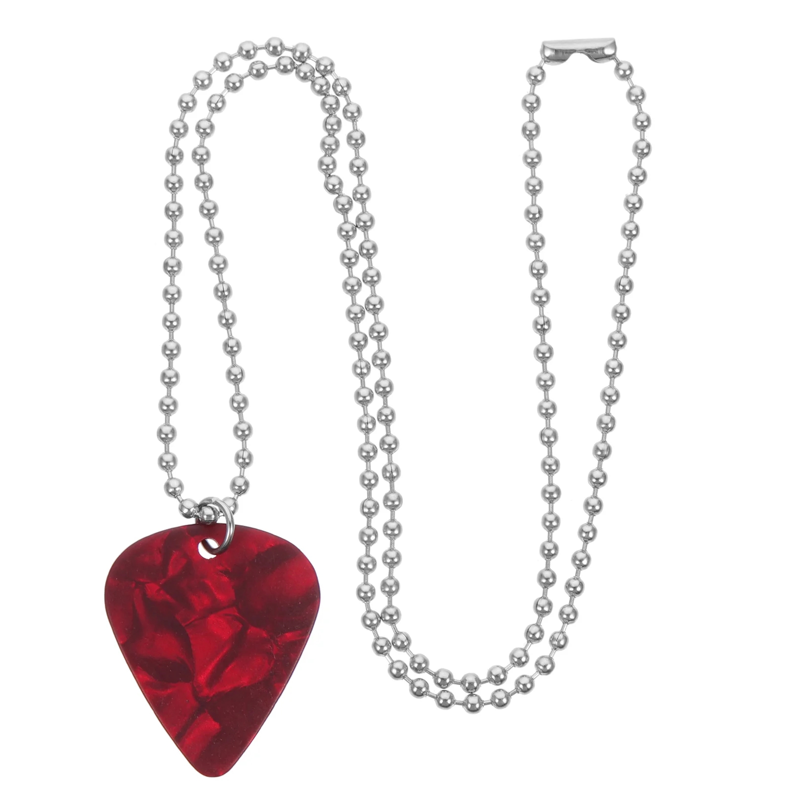 Pick Necklace Creative Decor Guitar Plectrum Metal Chain Jewelry Portable Picks