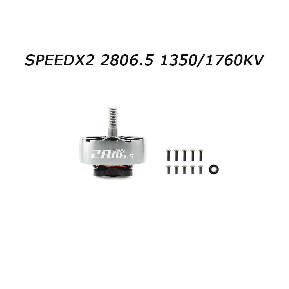 

GEPRC SPEEDX2 2806.5 1350KV/1760KV Brushless Motor with Screws Nut for Long Range Quadcopter FPV Drone