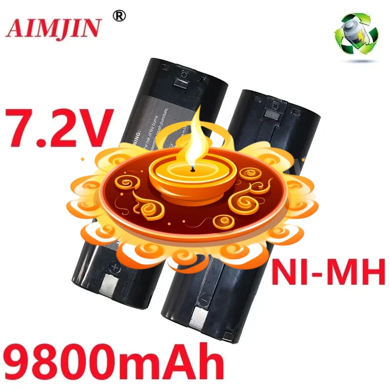 

Ni-MH Replacement Battery 7.2V 9800mAh For Makita 7000 7002 7033 191679-9 192695-4 632002-4 632003-2 L50 192532-2