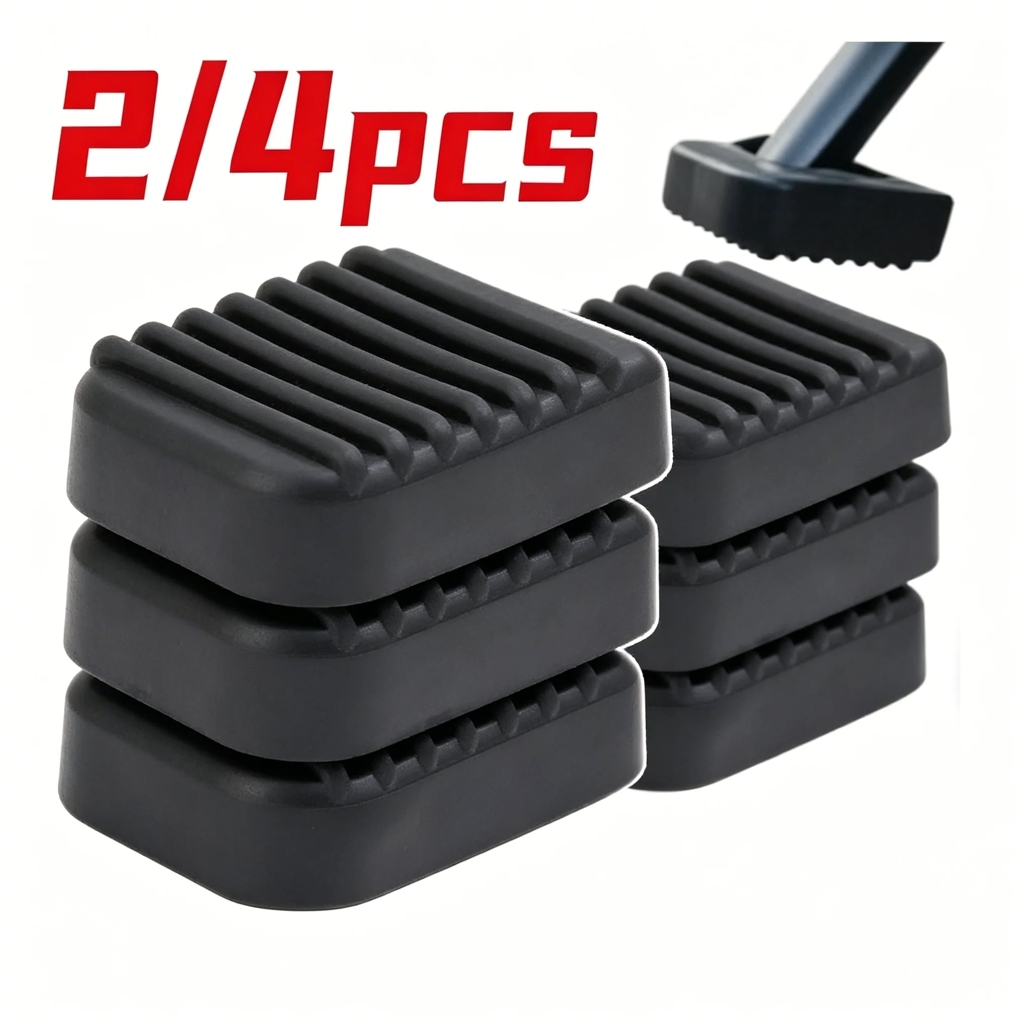 CENJITION 2PCS 4PCS Soft Rubber Anti Slip Footrest Pad for Motorcycle Scooter Base Plate Bracket Extension Foot Accessories