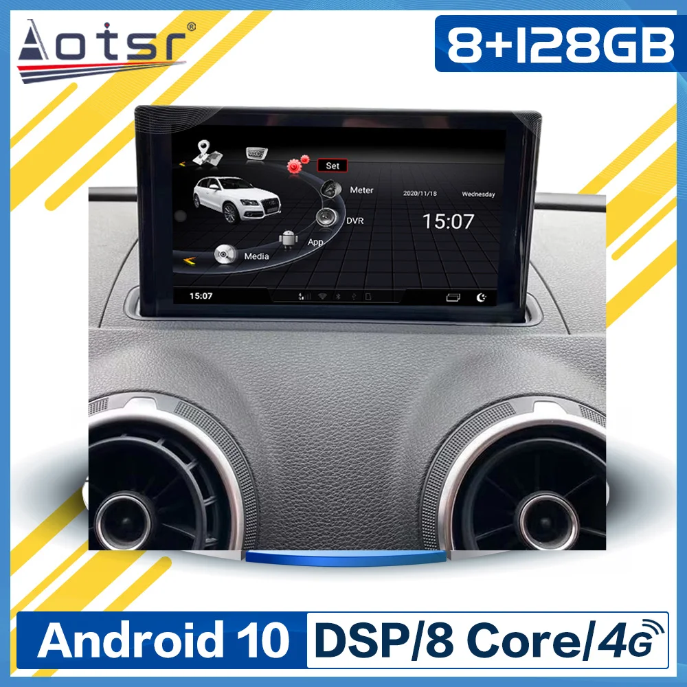 Android 10 Car Radio DVD Player For Audi A3 8P S3 2014-2019 IPS DSP 4GB 2din RS3 Sportback Multimedia Navigation stereo headunit