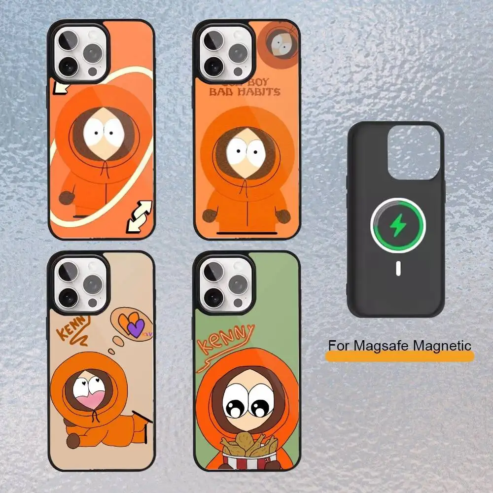

S-South P-Park Kenny Phone Case For iPhone Magsafe Magnetic 17,16,15,14,13,12,11 Wireless Charging cover