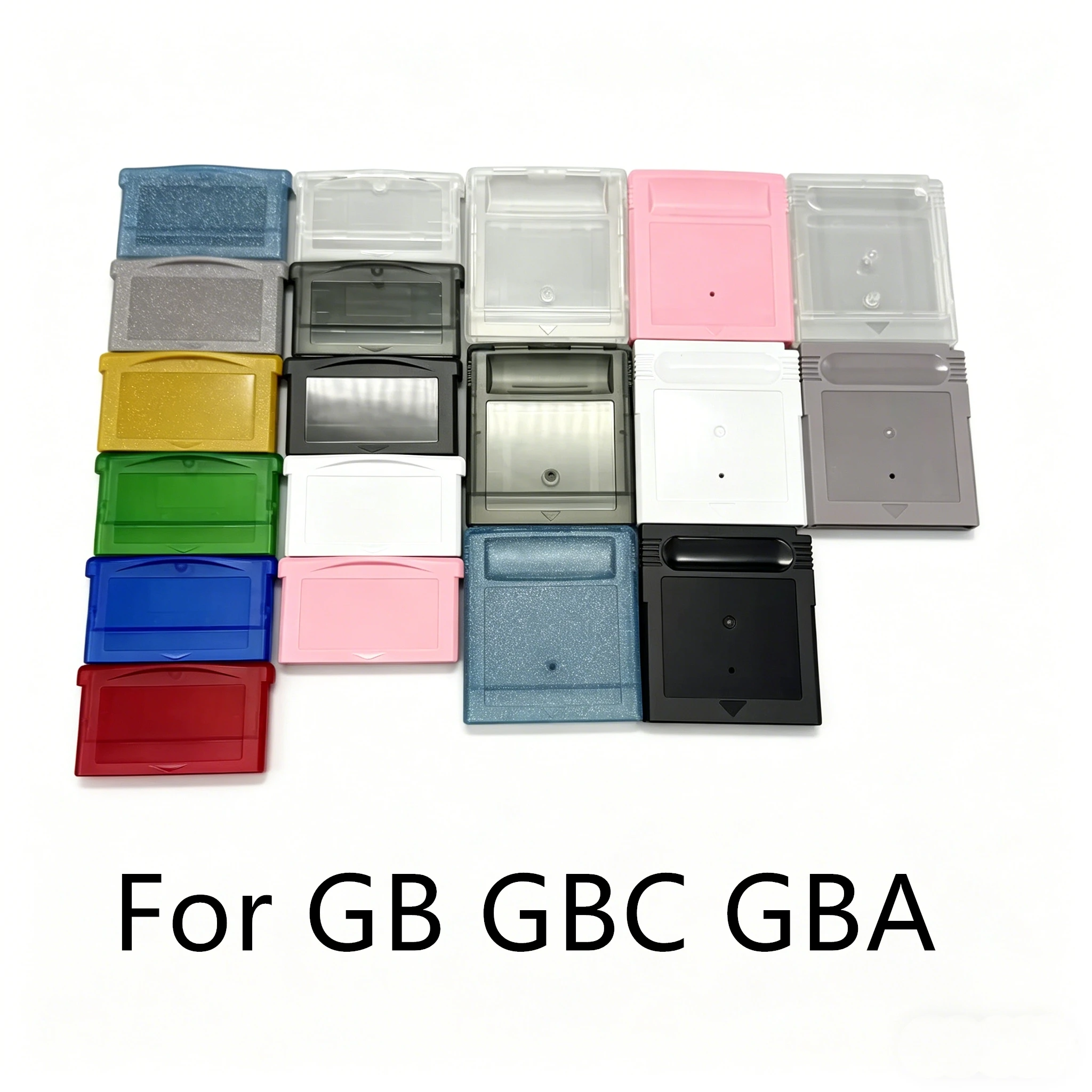 Image of Hochwertige durchsichtige Ersatzhülle ohne Logo für Gameboy GB DMG GBC GBA Spielmodule