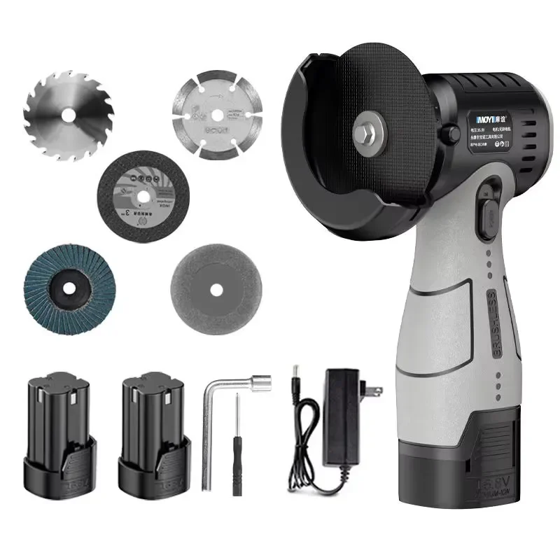 16.8V Brushless Angle Grinder Set Multi-Function Mini Home Use Lithium Battery Cutting Machine Set