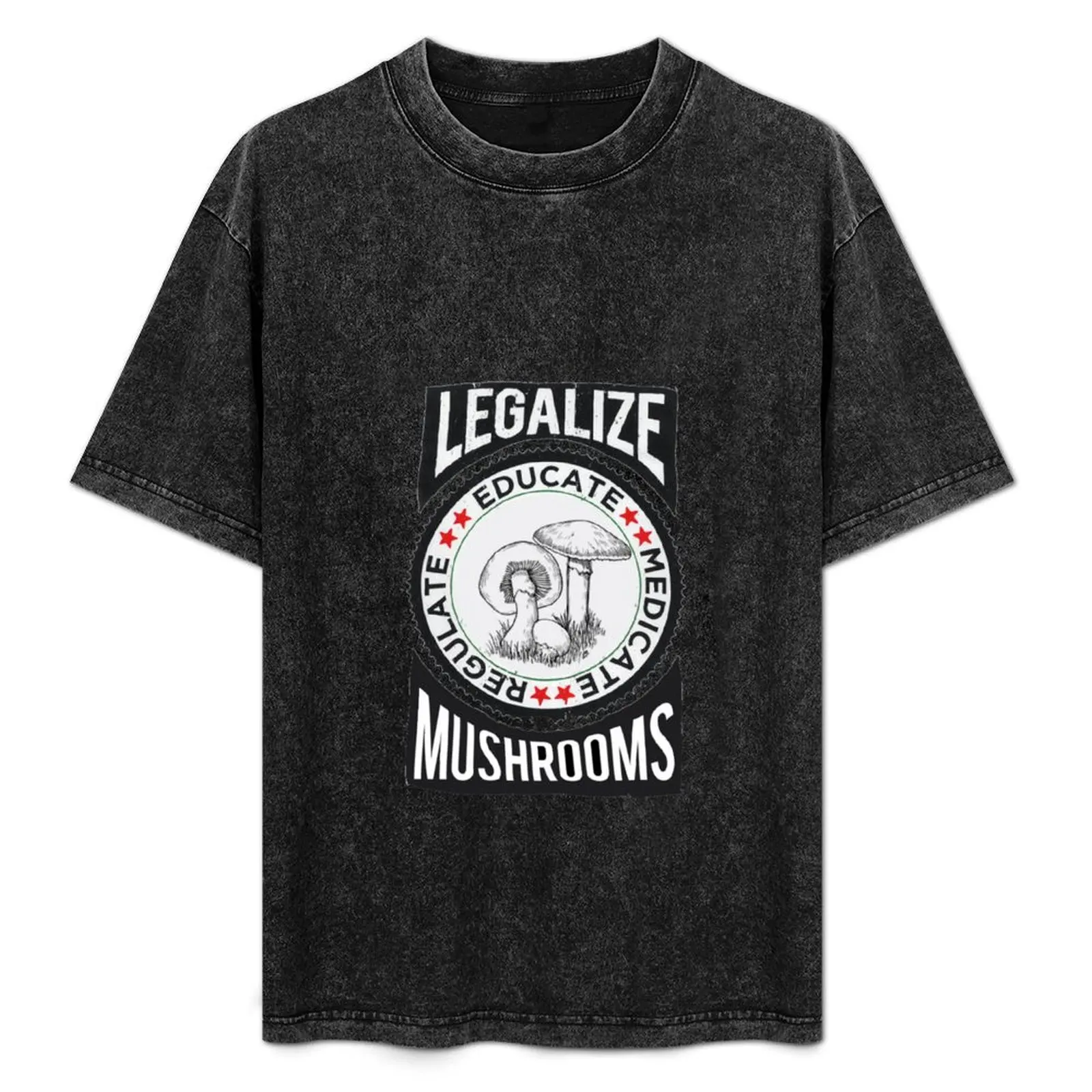 Legalize Mushrooms - Educate, Regulate, Medicate - Colorado 2019 T-Shirt graphic t shirts summer clothes cotton t shirt men