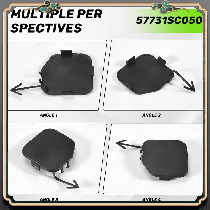 

M45K-Rear Bumper Towing Hook Cover Cap Tow Hook Trim Garnish Shell Lid For Subaru Forester SH 2009-2013 57731-SC050